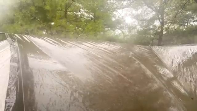 Поход под проливным дождем, при грозе и сильном ветре, в плохую погоду, поход с моей собакой