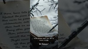 Snow washes away the ink