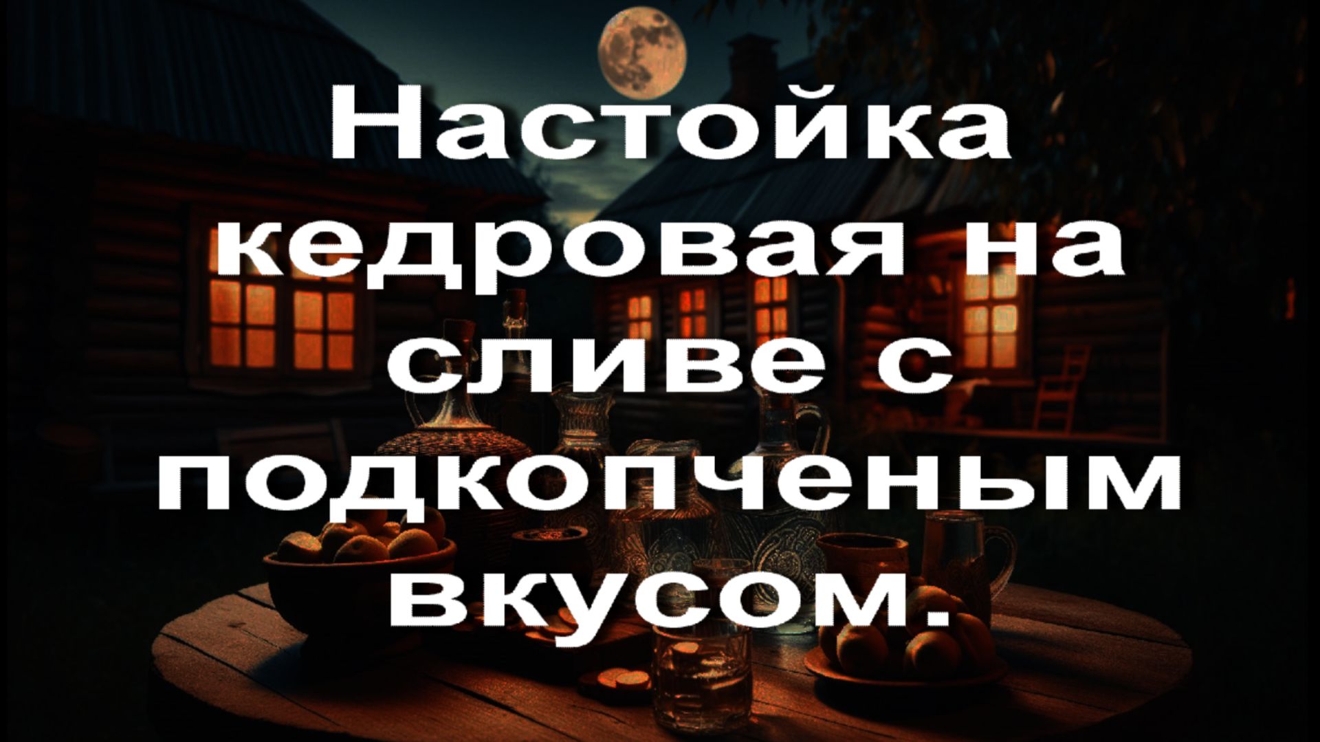 Настойка кедровая на сливе с подкопченым вкусом.