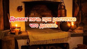 Дымит печь при растопке, что делать. Почему дымит печь. 
Нет тяги, нашёл причину