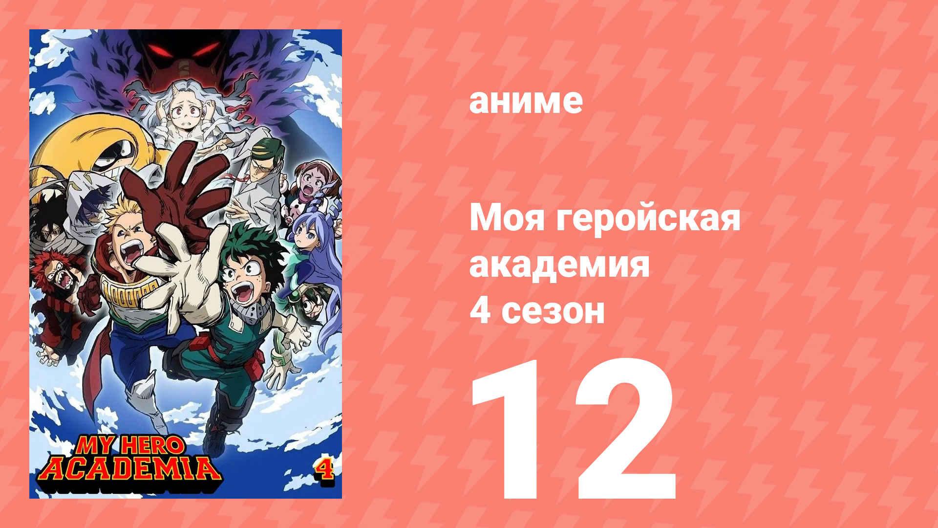Моя геройская академия 4 сезон 12 серия (аниме-сериал, 2019) смотреть онлайн