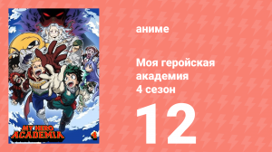 Моя геройская академия 4 сезон 12 серия (аниме-сериал, 2019)