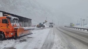 "Қамчиқ" довонида қор ёғишда давом этмоқда