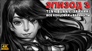 Tiny Bunny (Зайчик) [Эпизод 3] - 100% Полное Прохождение | ВСЕ КОНЦОВКИ и ВАРИАНТЫ [4K 120FPS]