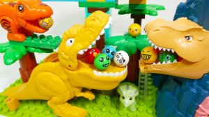 СТРОИМ ГОРКУ ДЛЯ ШАРИКОВ С ДИНОЗАВРАМИ КАТАЕМ ШАРИКИ АСМР ВИДЕО ДЛЯ ДЕТЕЙ КАНАЛ ИГРАЛКИ-ЗАЛИПАЛКИ