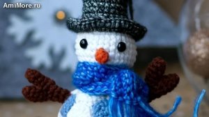 Амигуруми: схема Снеговик-футболист | Игрушки вязаные крючком