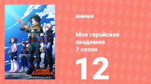 Моя геройская академия 7 сезон 12 серия (аниме-сериал, 2024)