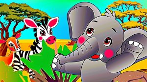 Мультик для малышей Африка Непослушный слоненок
