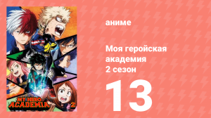 Моя геройская академия 2 сезон 13 серия (аниме-сериал, 2017)
