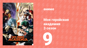 Моя геройская академия 3 сезон 9 серия (аниме-сериал, 2018)