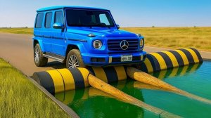 МАШИНКИ ВИДЕО ПРО МАШИНКИ СИМУЛЯТОР КРАШ-ТЕСТА ПРЕПЯТСТВИЕ И ЯМА С ВОДОЙ ИГРУШКИ МАШИНКИ