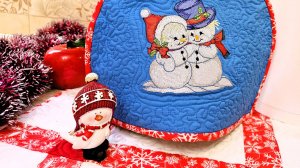 Новогодний декор для кухни из лоскутов