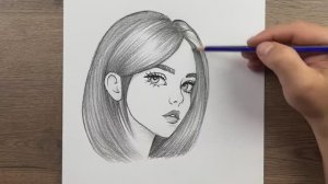 Как нарисовать девушку простым карандашом - Как нарисовать красивую девушку