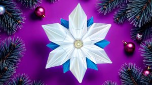 Как красиво сделать снежинку из бумаги ❄️