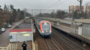 Новинка! Электропоезд «Иволга-4.0» ЭГЭ2ТВ на пл.Тайнинская, декабрь 2025 года