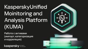 KUMA: работа с активами (импорт, категоризация и корреляция)