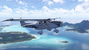 Купил самолет, карьера пилота Microsoft Flight Simulator 2024, вылет из Бора бора над тихим океаном