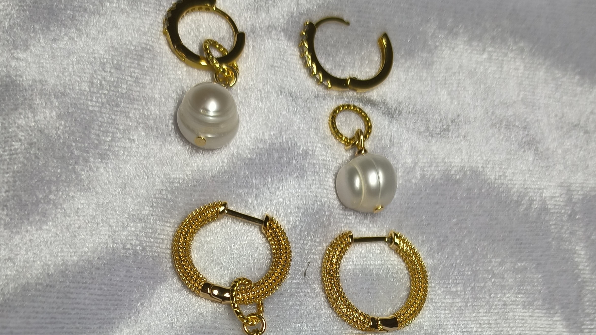 Серьги конго и подвески к ним