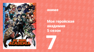 Моя геройская академия 5 сезон 7 серия (аниме-сериал, 2021)