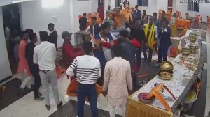 Драка на свадьбе в Индии