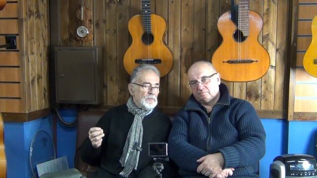 Igor Rekhin and Valery Volkov in a conversation at the editorial office of Guitarist magazine 2