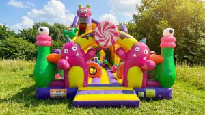 Коммерческий надувной батут «Звёздное приключение» 12*6*9 м