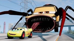 Эпический побег из Молний Маккуина-Пожирателя, Маккуина-Драконожа, Мэтропожирателя _BeamNG.Drive