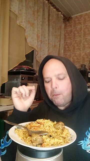 ОБЖОР/Ем плов на ужин/мукбанг/перекус