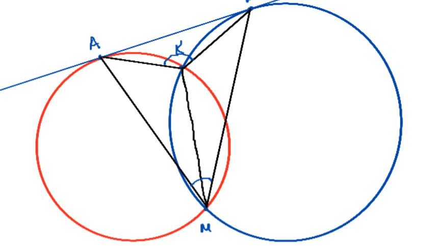 ОКРУЖНОСТЬ УГОЛ МЕЖДУ КАСАТЕЛЬНОЙ И ХОРДОЙ