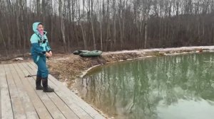 Вчера рыбачила со льда, а уже сегодня ЛОВЛЮ ФОРЕЛЬ НА СПИННИНГ! Вот так зима!