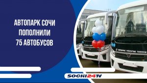 Автопарк Сочи пополнили 75 автобусов
