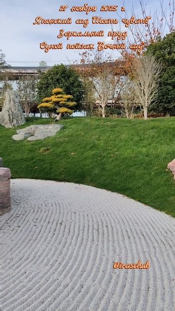 27 ноября 2025 г. Японский сад. Зеркальный пруд. Сухой пейзаж "Вечный сад" #крым #мрия #японскийсад