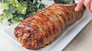 Мясной РУЛЕТ НА ПРАЗДНИЧНЫЙ СТОЛ! Горячее блюдо для большой компании! Мкню на новый год 2026!