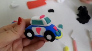 Лепим Полицейскую Машинку _ Уроки лепки для малышей