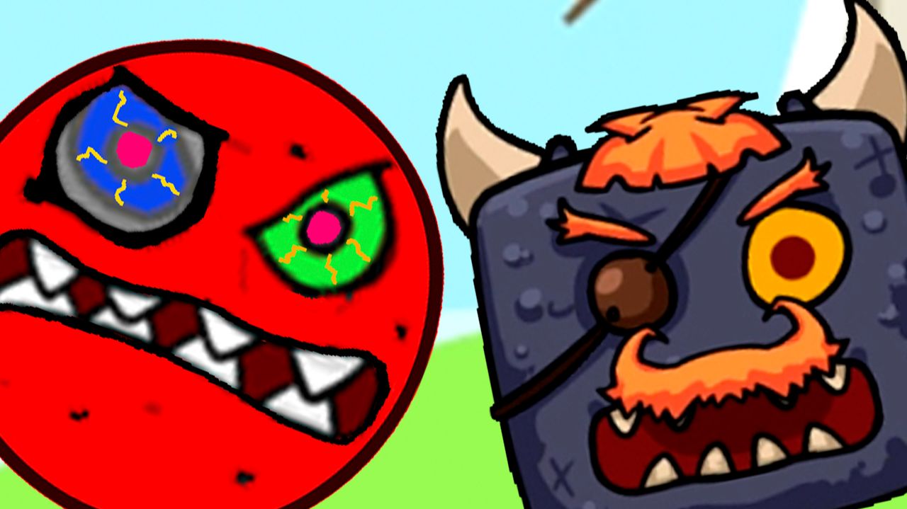 новый Красный и Синий шарики, новая игра красный шарик, прохождение мульт игры на андроид #14 смотреть онлайн