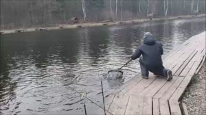 Форель клюёт в нижнем горизонте. Клёвое место, Лосиный остров, верхний водоём.