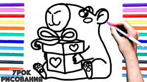 Как нарисовать КАПИБАРУ поэтапно для детей / Уроки рисования