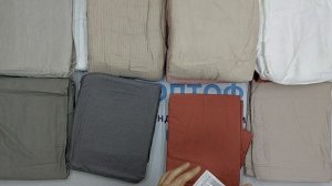 40915 Постельное белье комплектами H&M сток (хлопок, лен, муслин), 3пак, H&M bed sheetsоптом