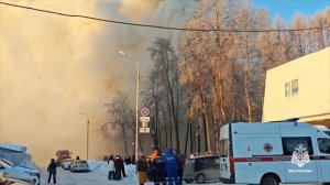 Пожар в Новосибирске