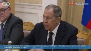 🔴 #ПрямойЭфир: Начало переговоров С.В.Лаврова с главой МИД Венгрии П.Сиярто
