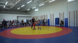 Вес 38 кг. 2016-2018 г.р. Курмиев Вадим (с.Кочубеевское)-Поляков Владимир (Новокубанск)