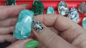 Каменная лавка( кольца в нейзильбере, распродажа 1 часть)