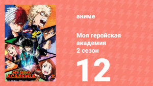 Моя геройская академия 2 сезон 12 серия (аниме-сериал, 2017)