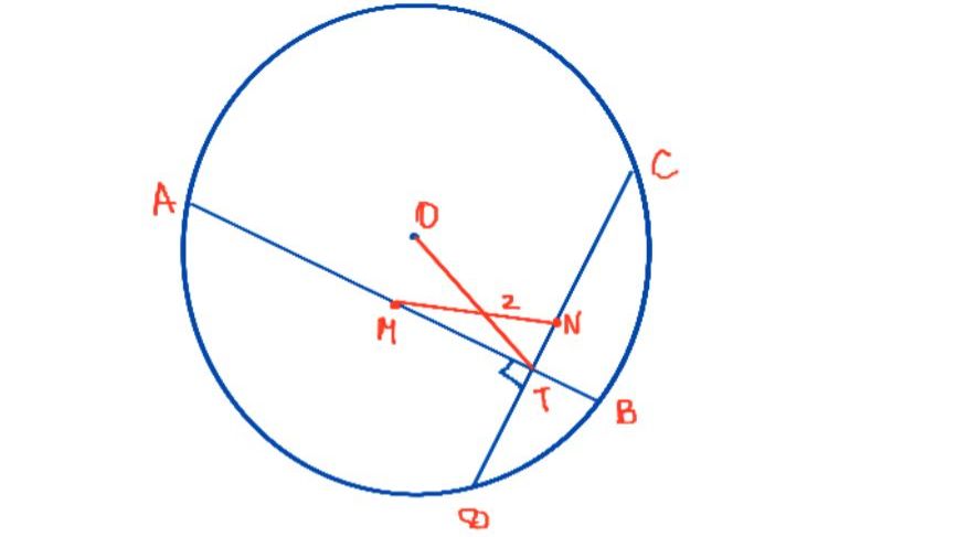 ОКРУЖНОСТЬ - РАССТОЯНИЯ ДО ХОРД