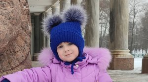 Детская шапочка с подкладом и двойными ушками спицами!