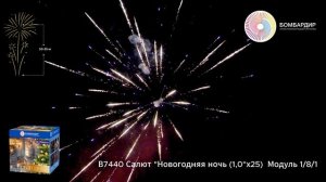 В7440 Салют Новогодняя ночь (1,0х25)  Модуль 18