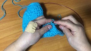 Узор спицами для пледа и плечевых изделий