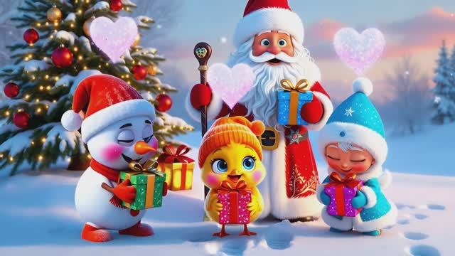 Детские Загадки на Новый Год: Ёлка, Снеговик и Подарки | Весёлая Песенка Цыплёнок Чик-Чик