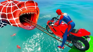 ГОНОЧНАЯ ТРАССА С ПРЕПЯТСТВИЯМИ ДЛЯ СУПЕРГЕРОЕВ 💖 ЧЕЛОВЕК ПАУК ПРОТИВ БЭТМЕНА И ХАЛКА №61