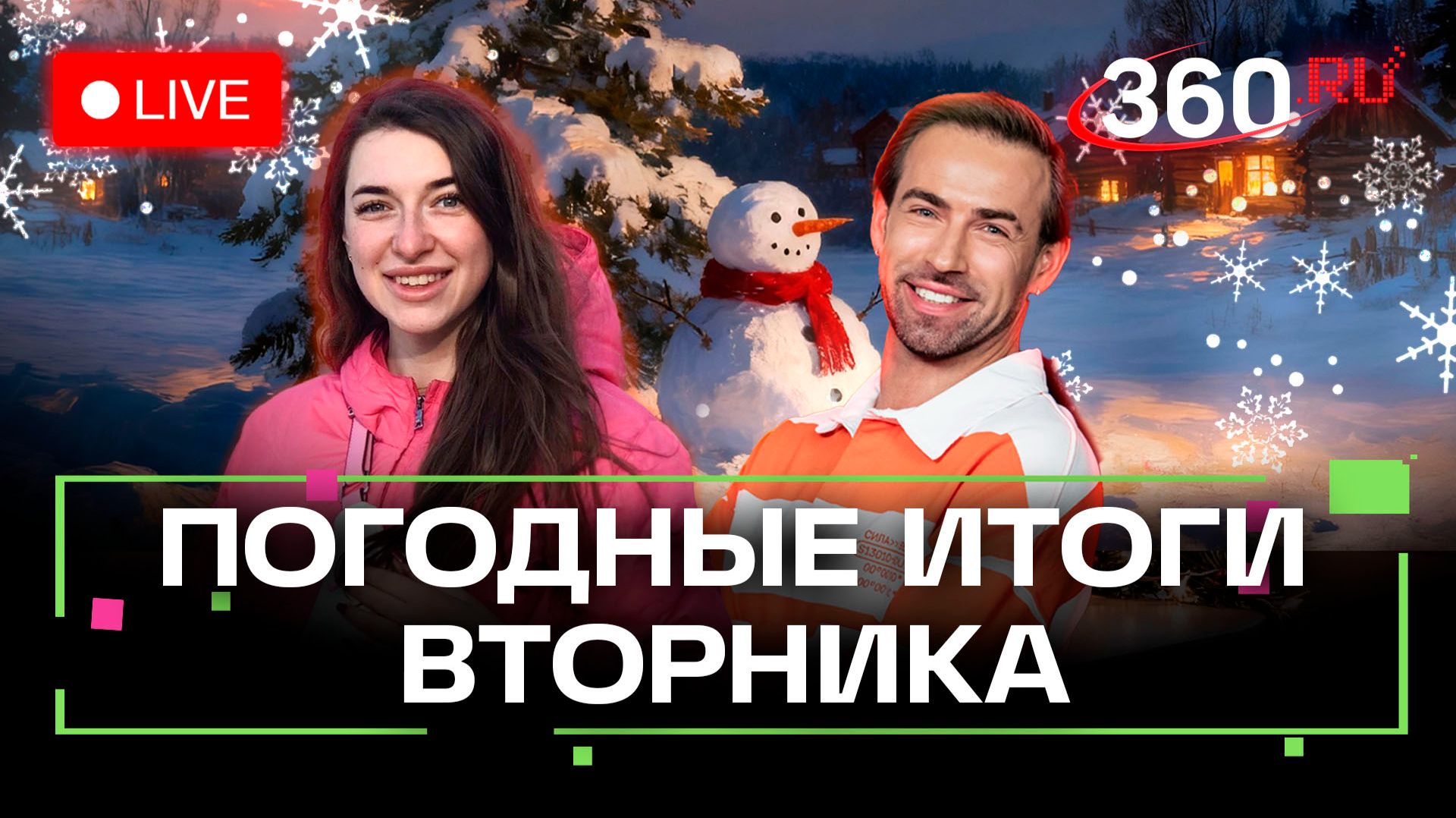Погода 9 декабря и прогноз на завтра. Пушкино. Орехово-Зуево. Гжель. Трансляция 360